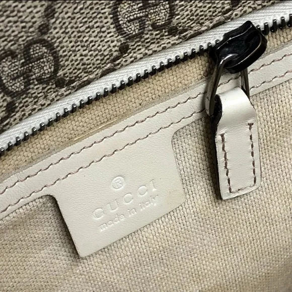 Gucci Tote Bag GG Logo Handbag GG Supreme Ivory - Picture 4 of 9